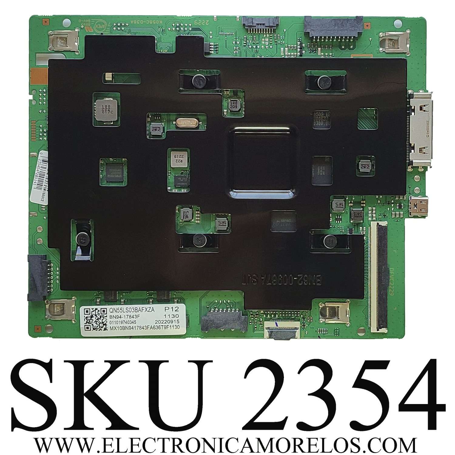 MAIN PARA TV SAMSUNG / NUMERO DE PARTE BN94-17843F / 011019740345 / BN97-19791E / BN9417843F / PANEL CY-QB065FHHV1H / DISPLAY ST6451D07-3 VER.2.1 / 54530A / MODELO QN65LS03BAFXZA CA01 / QN65LS03BAFXZA CB06